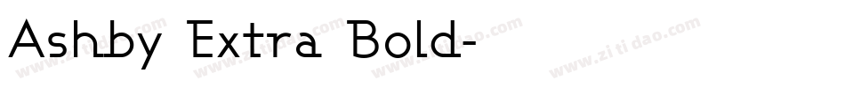 Ashby Extra Bold字体转换